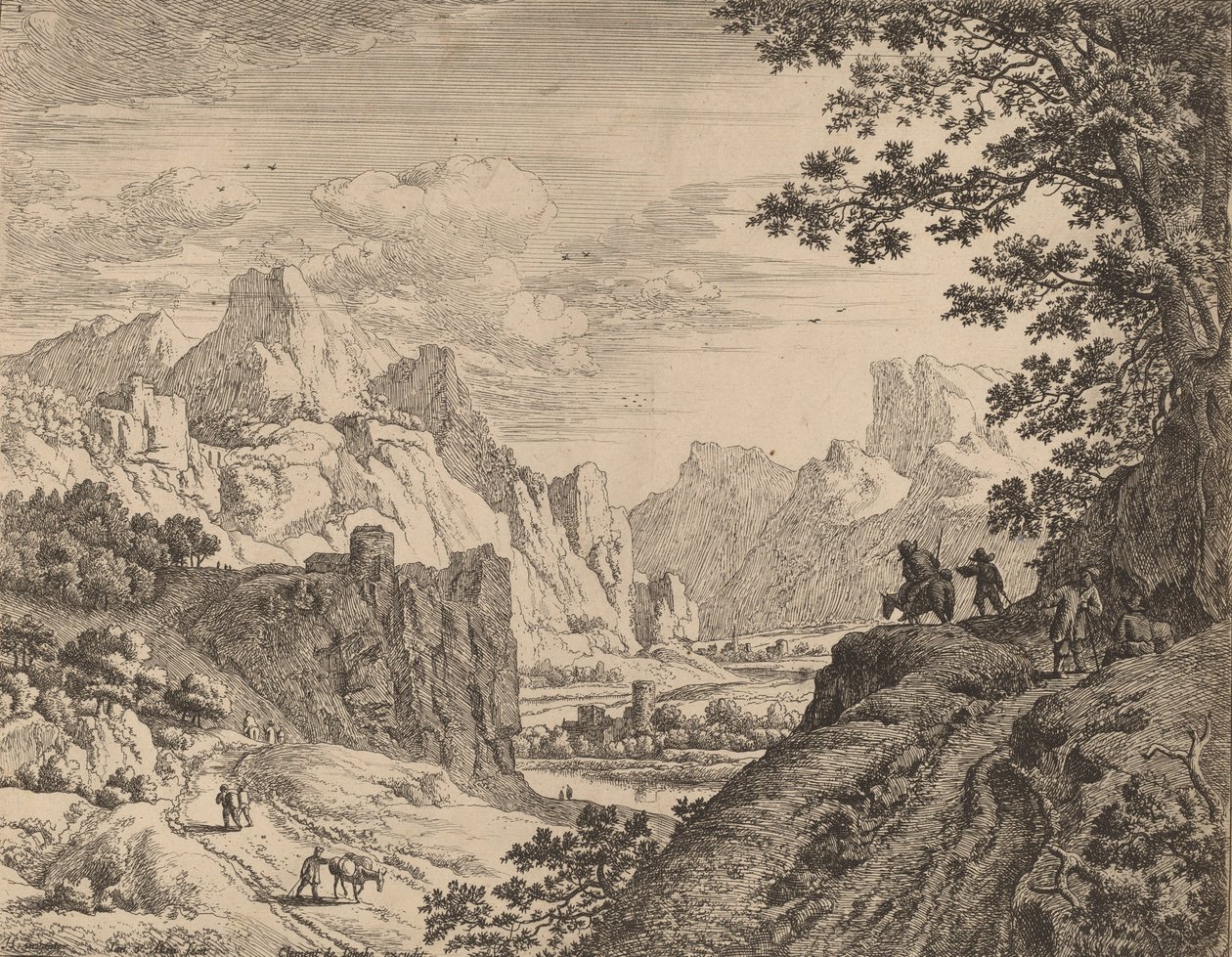 Vista del Río Rin de Jan van Aken