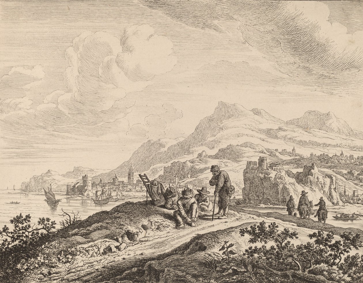 Vista del río Rin de Jan van Aken