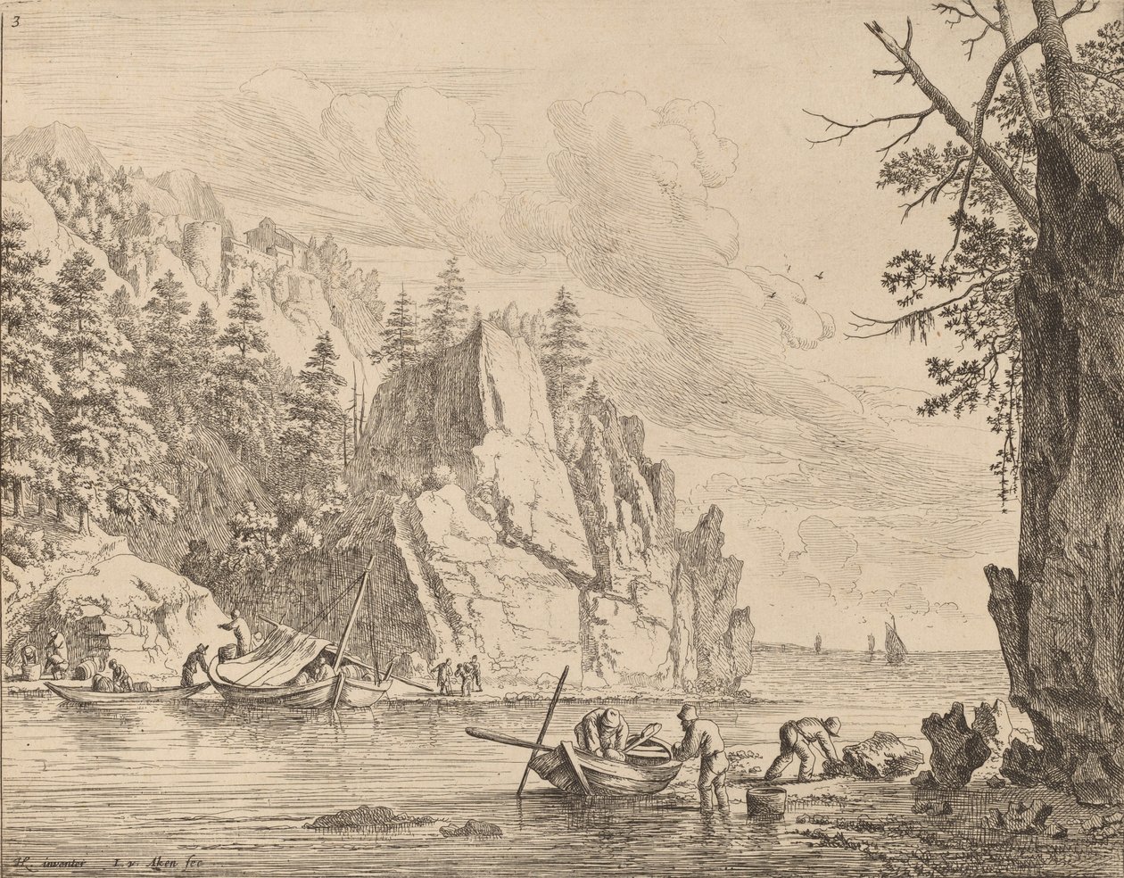 Vista del río Rin de Jan van Aken