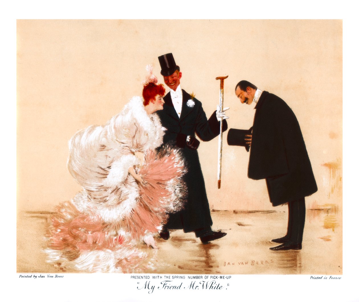 Mi amigo el Sr. White, c1870-1920 de Jan van Beers