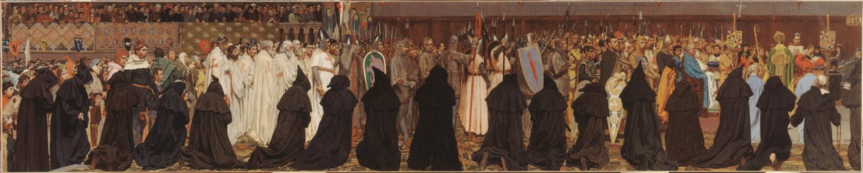 El funeral de Carlos el Bueno, en Brujas, el 22 de abril de 1127 de Jan van Beers