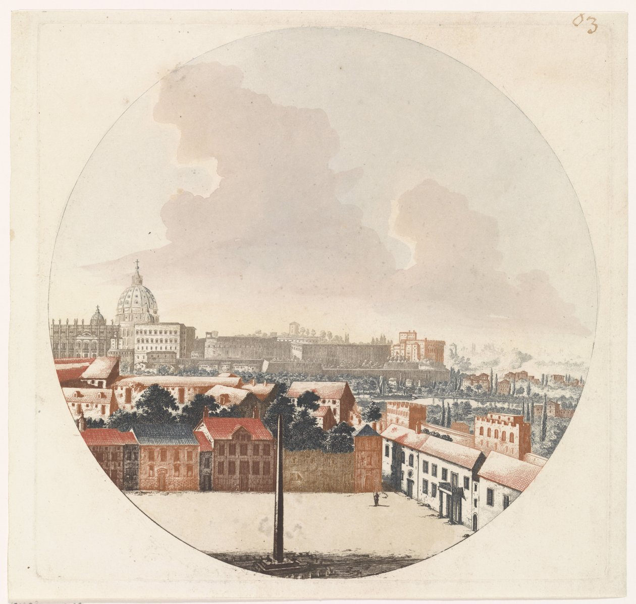 vista de roma de Jan van Call (I) (possibly)
