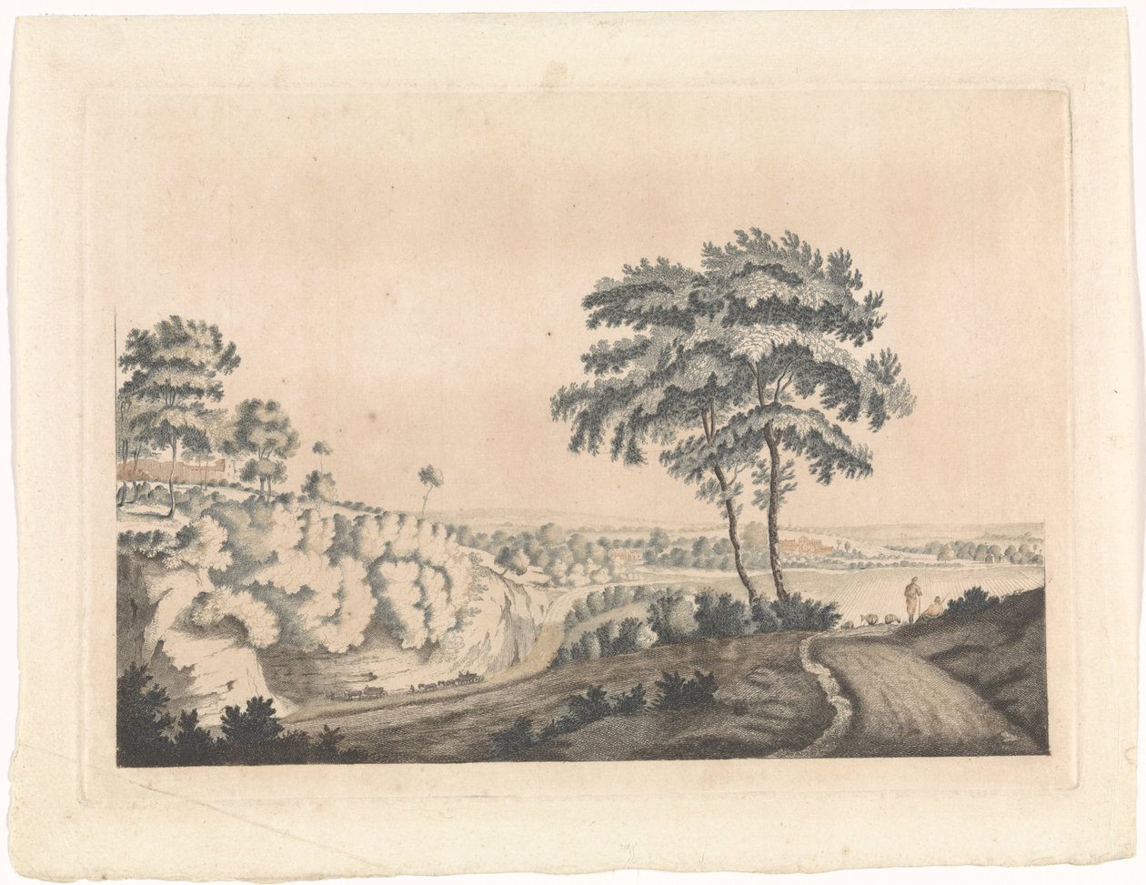 Paisaje con un castillo en una colina de Jan van Call (I) (possibly)
