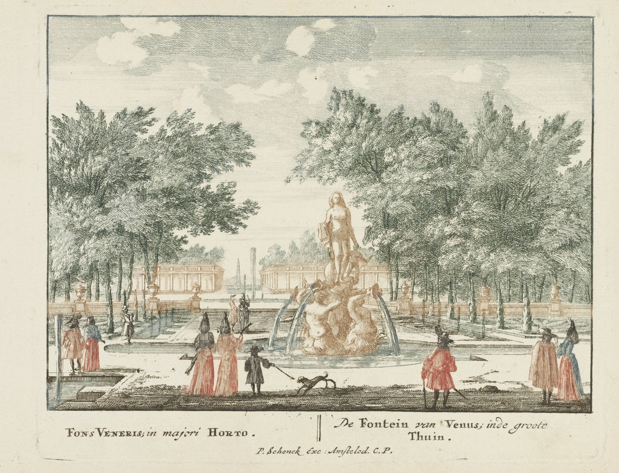 La fuente de Venus en el jardín principal del Palacio Het Loo
Gesichte van het Wijdvermaarde Loo als andere vorstelijke Huisen (título de la serie)
Admirandorum quadruplex spectaculum (título de la serie) de Jan van Call (I)