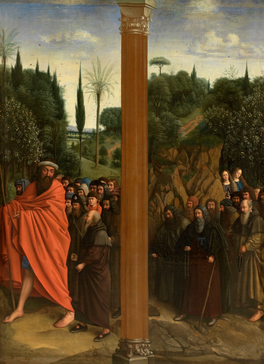Santos ermitaños y santos peregrinos de Jan van Eyck