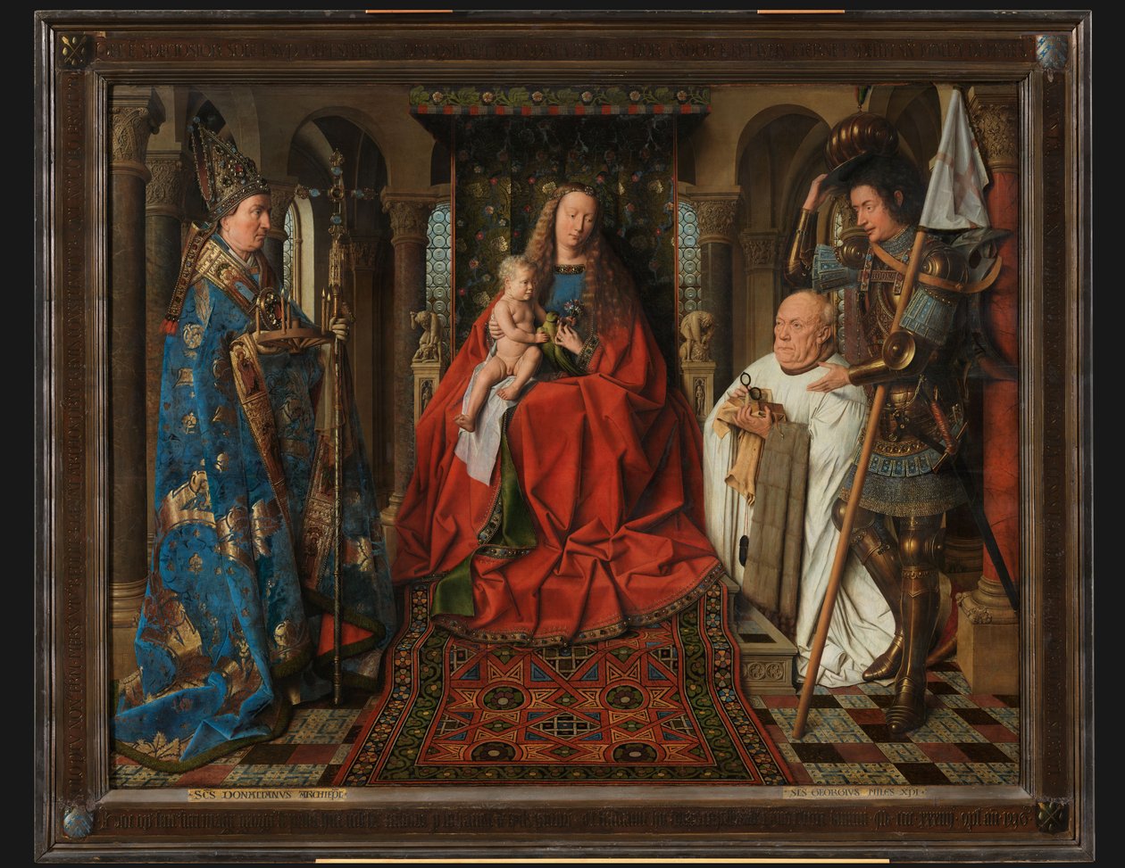 Madonna con el canónigo Joris van der Paele de Jan van Eyck