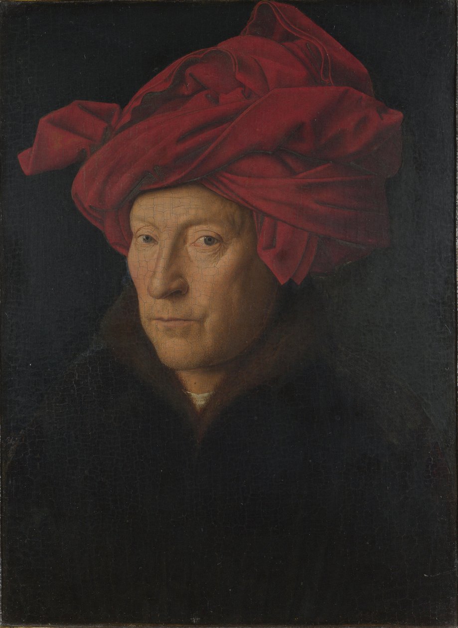 Retrato de un hombre Autorretrato, 1433 de Jan van Eyck
