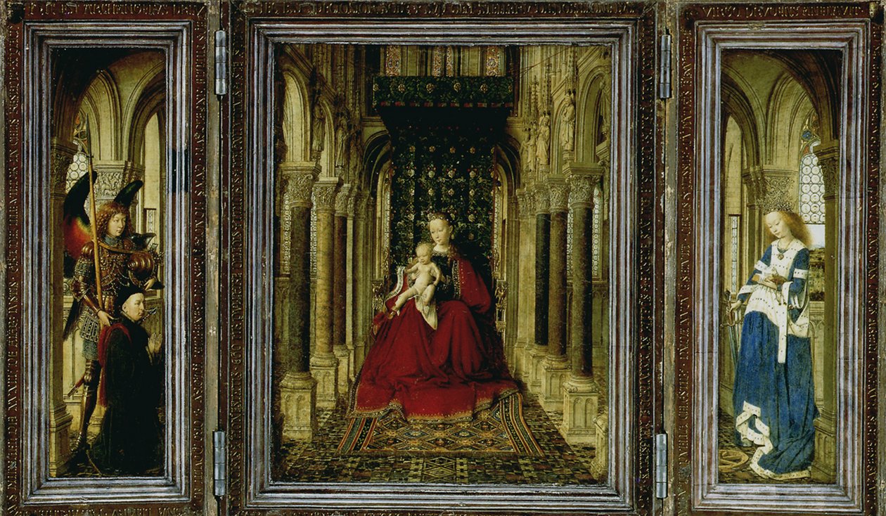 El tríptico del altar de Dresde, 1437 de Jan van Eyck