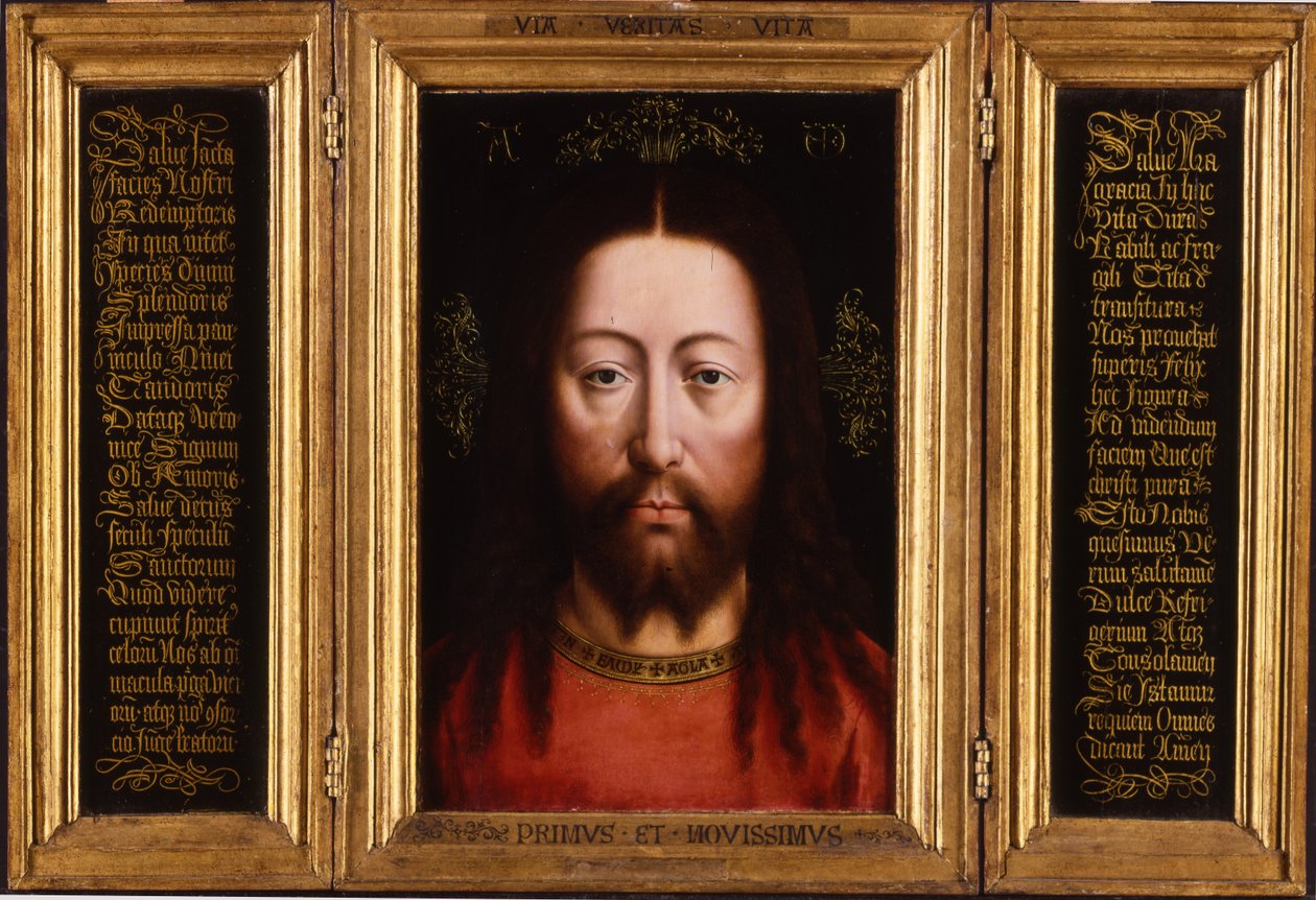 Tríptico: Cristo como Salvator Mundi de Jan van Eyck