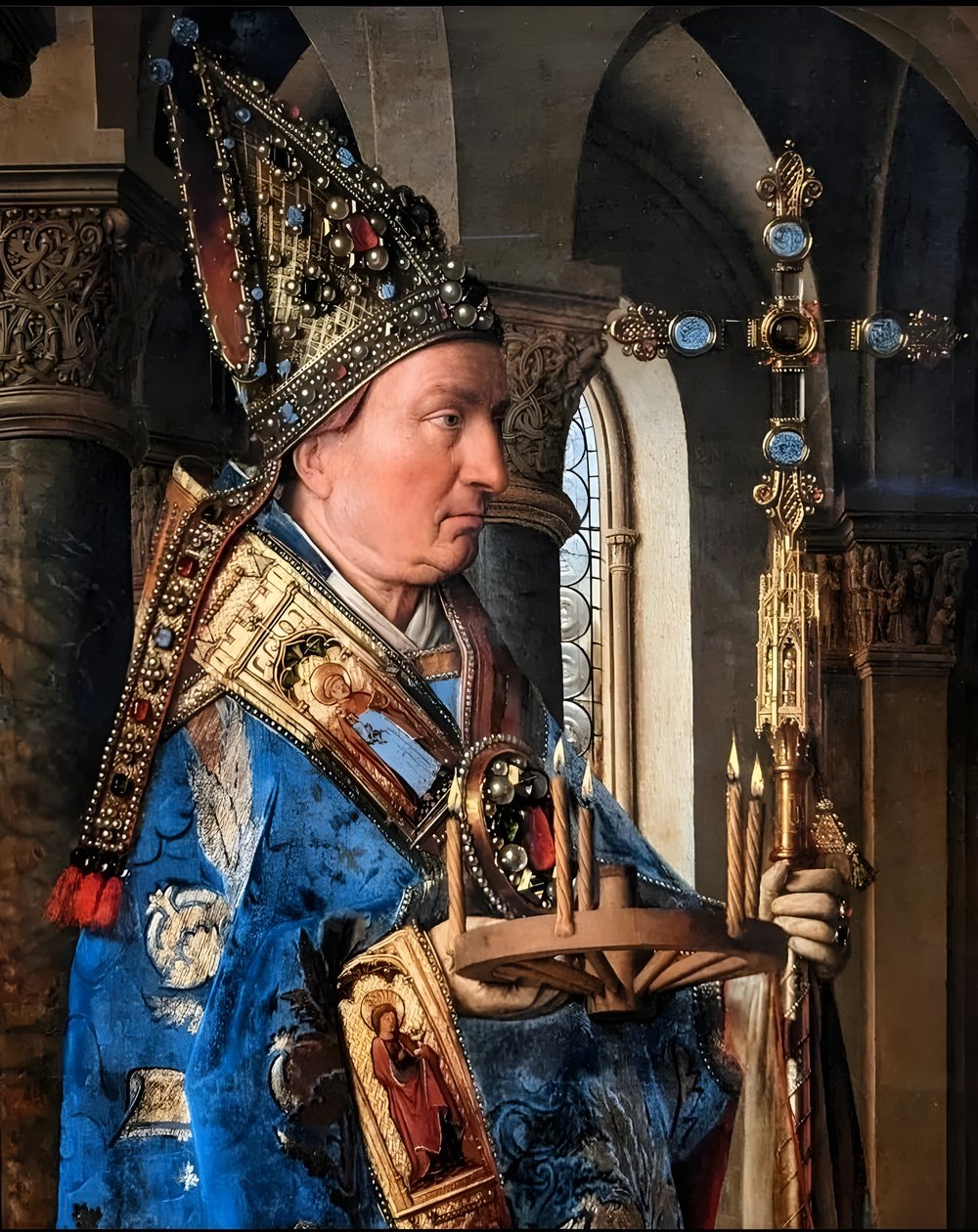 La Virgen y el Niño con el canónigo van der Paele de Jan van Eyck