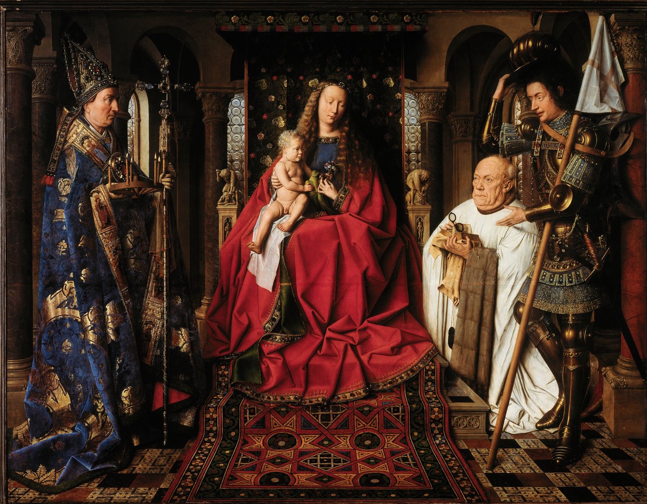 La Virgen y el Niño con el canónigo van der Paele de Jan van Eyck