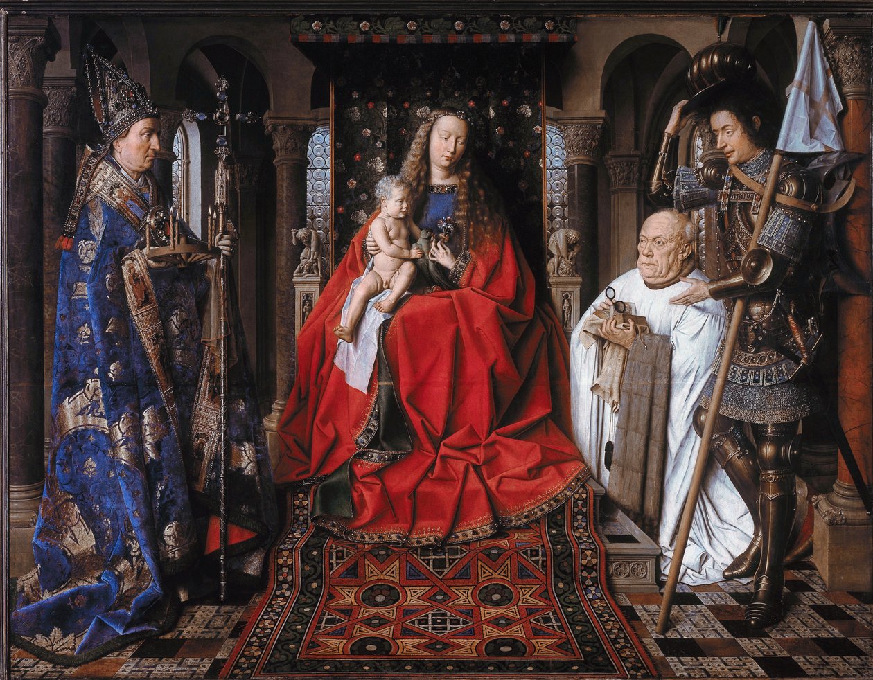 La Virgen y el Niño con el canónigo van der Paele de Jan van Eyck