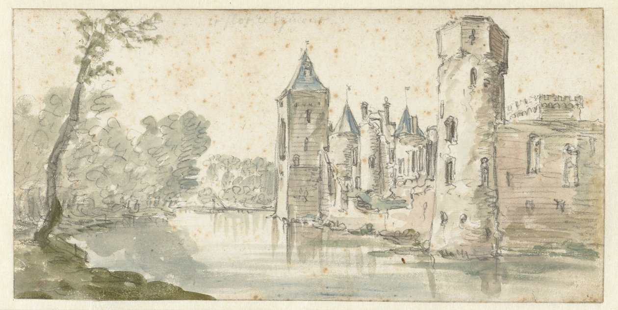 Vista del castillo de Egmond de Jan van Goyen (possibly)