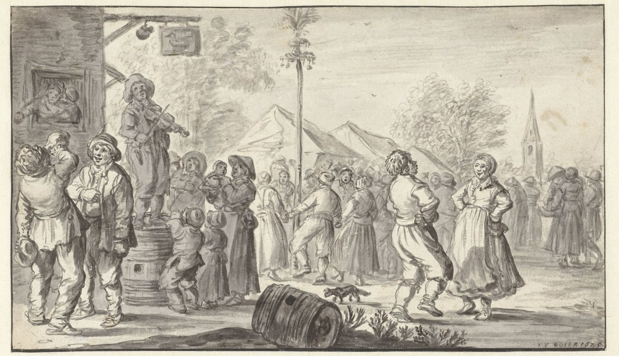 Feria del pueblo de Jan van Goyen