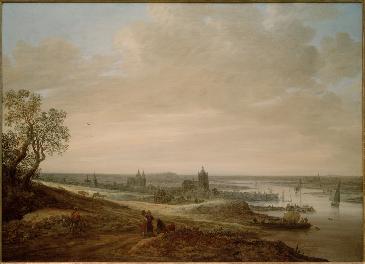Paisaje panorámico con vista a Arnhem de Jan van Goyen