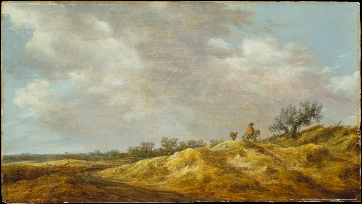 Sendero a través de las dunas de Jan van Goyen