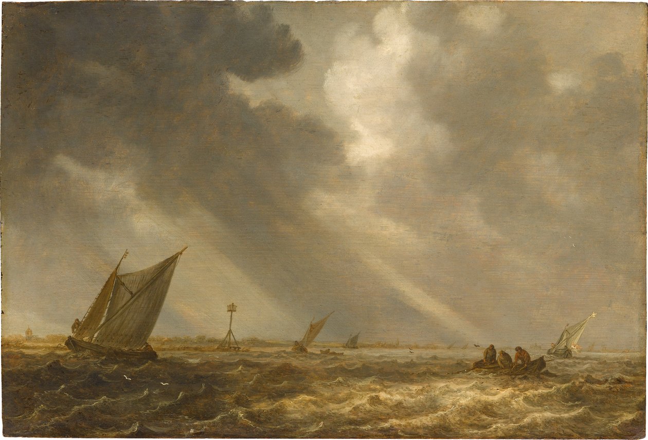 Tormenta en el lago de Haarlem de Jan van Goyen