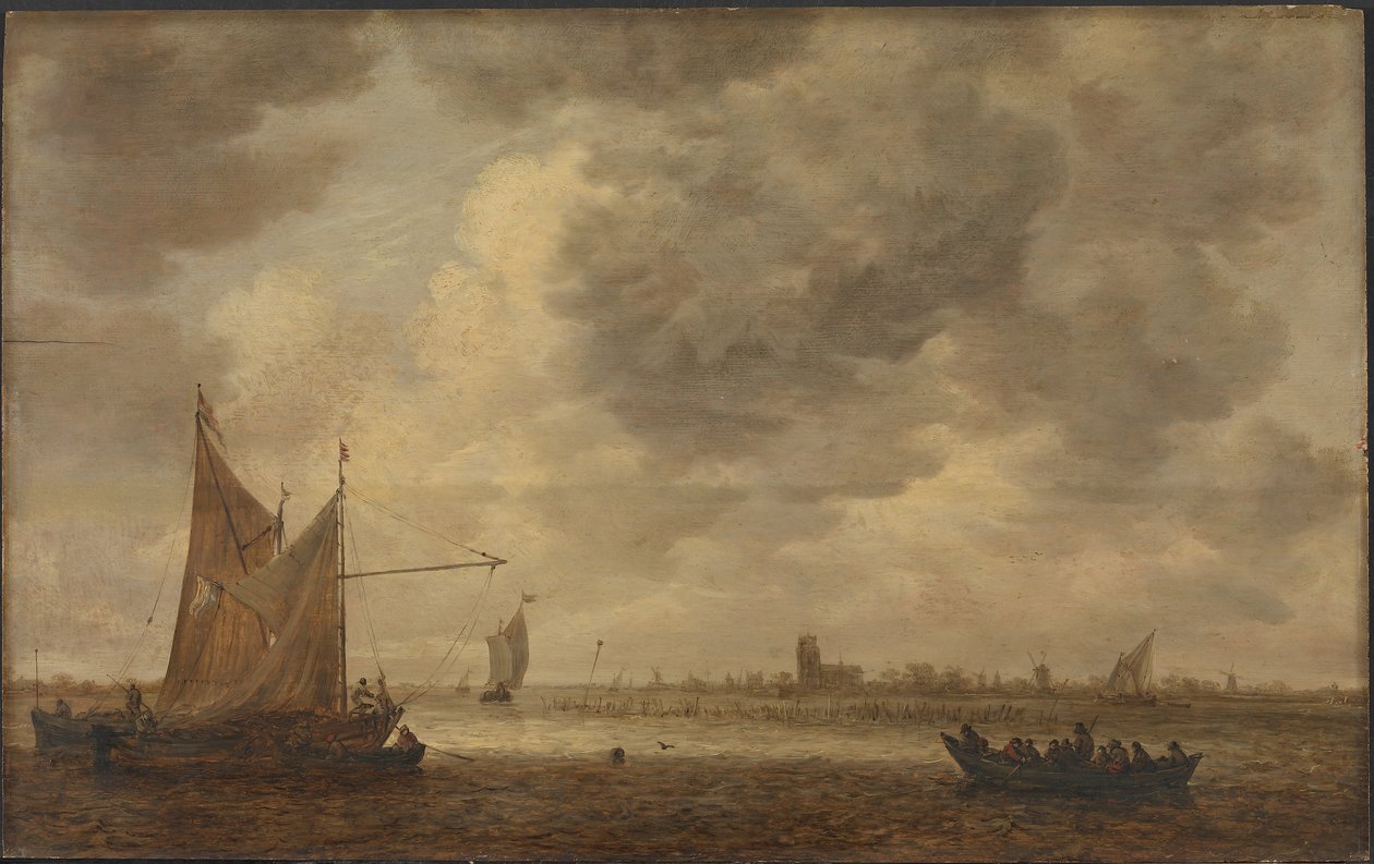 El río Oude Maas, cerca de Dordrecht de Jan van Goyen