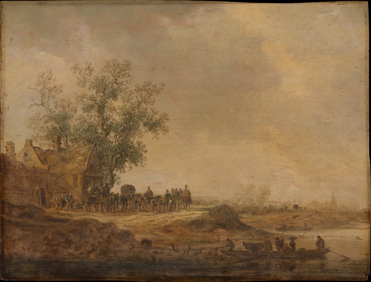 La parada ante la posada de Jan van Goyen