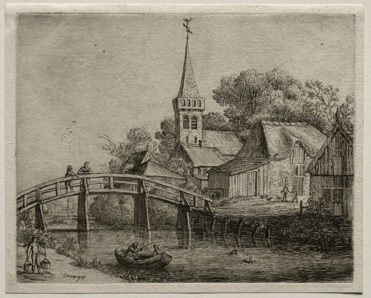 El puente de madera de Jan van Goyen