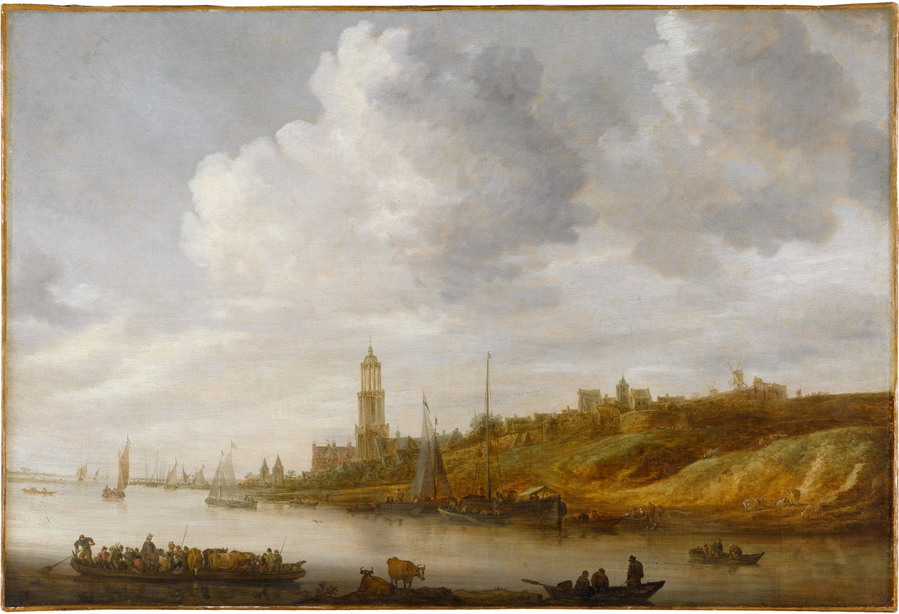 Cruce del Rin cerca de Rhenen de Jan van Goyen