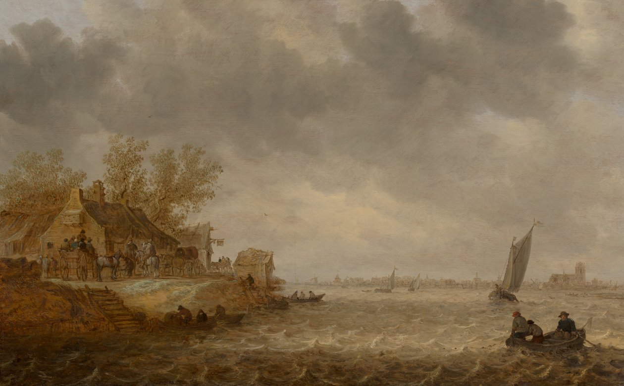 Vista de Dordrecht desde Papendrecht de Jan van Goyen