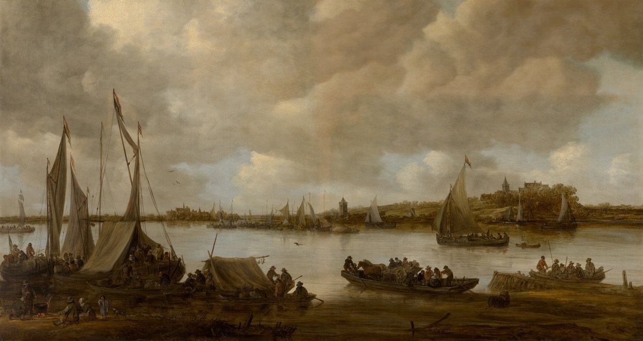 Vista del Rin cerca de Hoog-Elten de Jan van Goyen