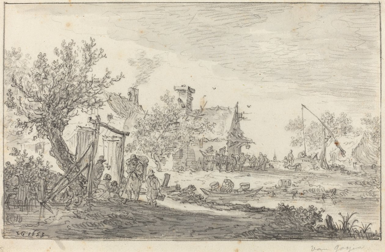 Posada en el Camino de Jan van Goyen