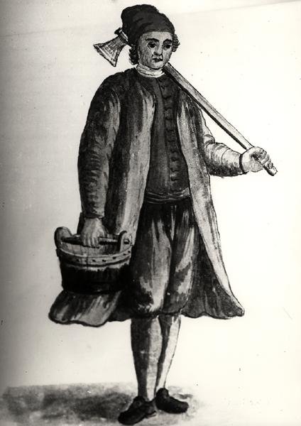 Un trabajador del Arsenal veneciano de Jan van Grevenbroeck