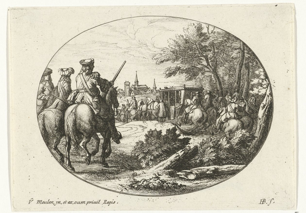 Asedio de una ciudad Escenas militares de la vida de Luis XIV, rey de Francia (título de la serie) de Jan van Huchtenburg