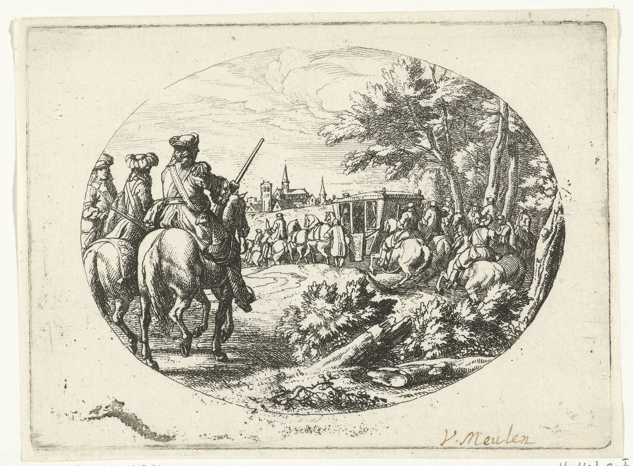 Asedio de una ciudad Escenas militares de la vida de Luis XIV, rey de Francia (título de la serie) de Jan van Huchtenburg