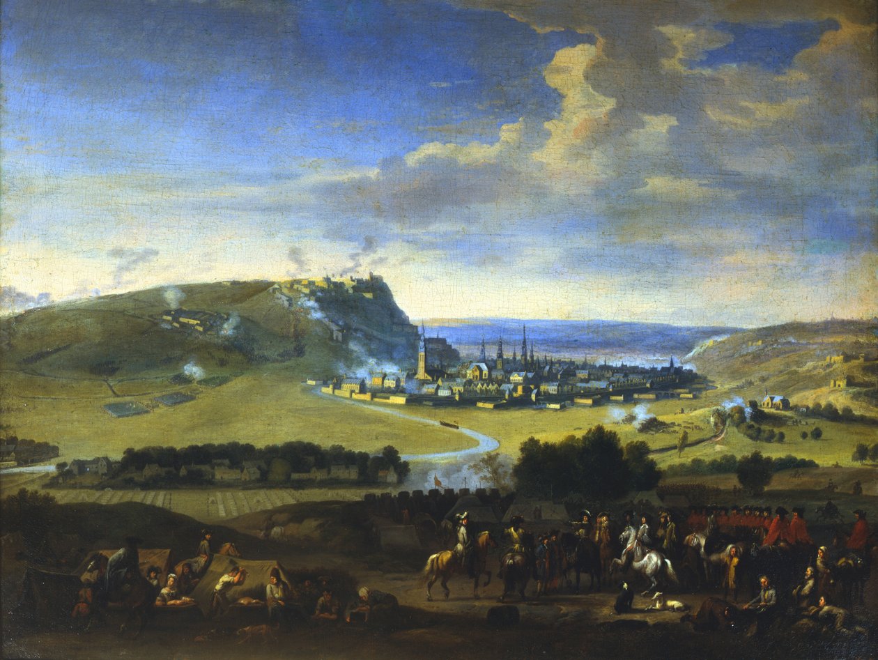 El Asedio de Namur, escena antes del ataque final, 5 de agosto de 1695 de Jan van Huchtenburg