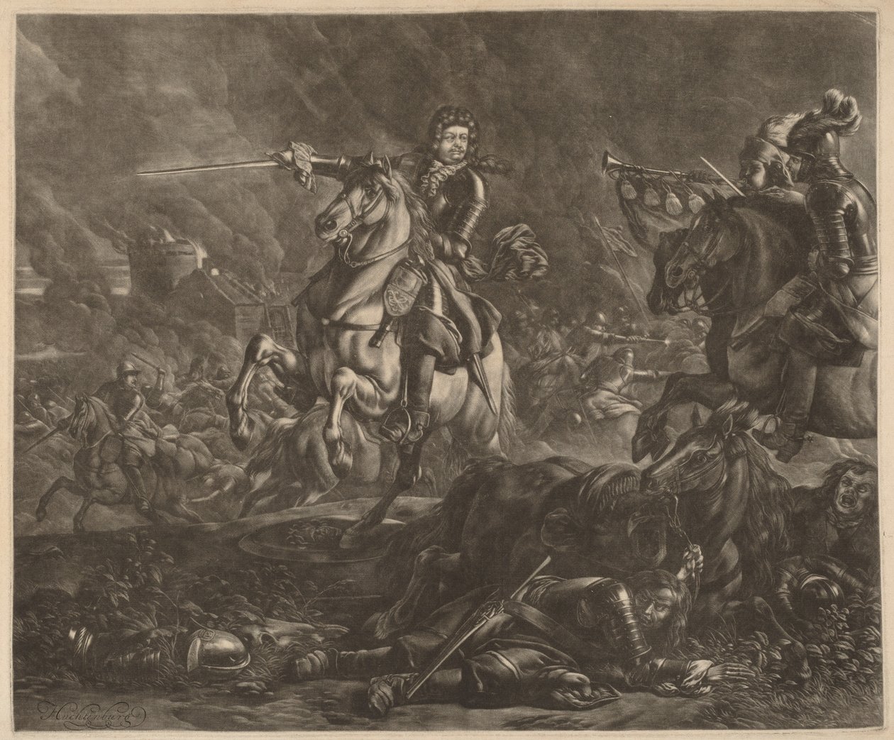 Un general a caballo (Carlos de Lorena) de Jan van Huchtenburgh