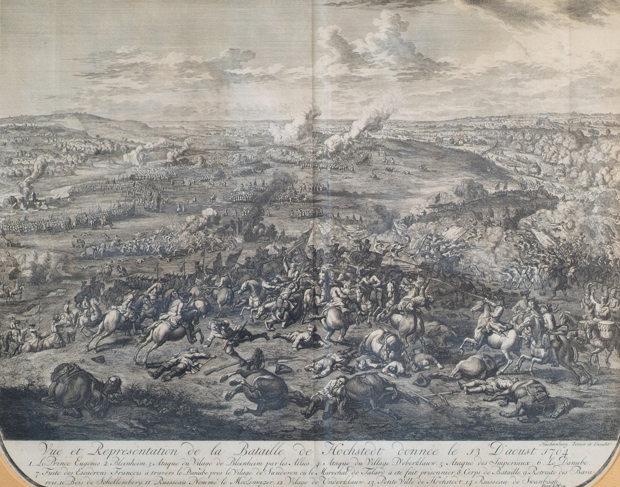 La batalla de Höchstädt el 13 de agosto de 1704 de Jan van Huchtenburgh