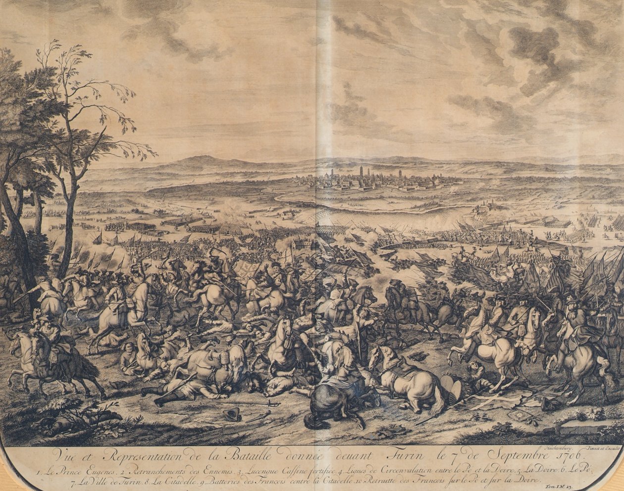 La batalla de Turín el 7 de septiembre de 1706 de Jan van Huchtenburgh