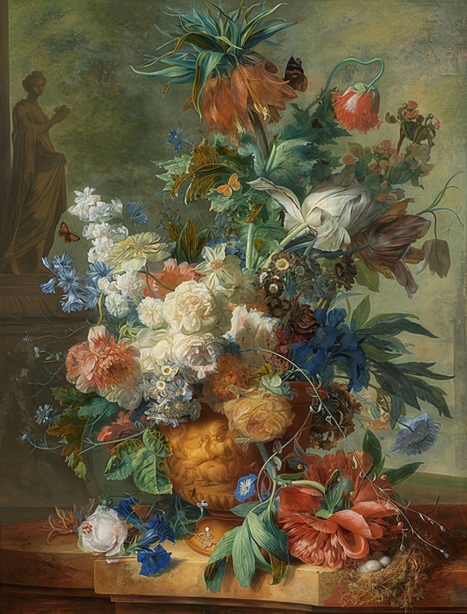 Naturaleza muerta con flores. 1723 de Jan van Huysum