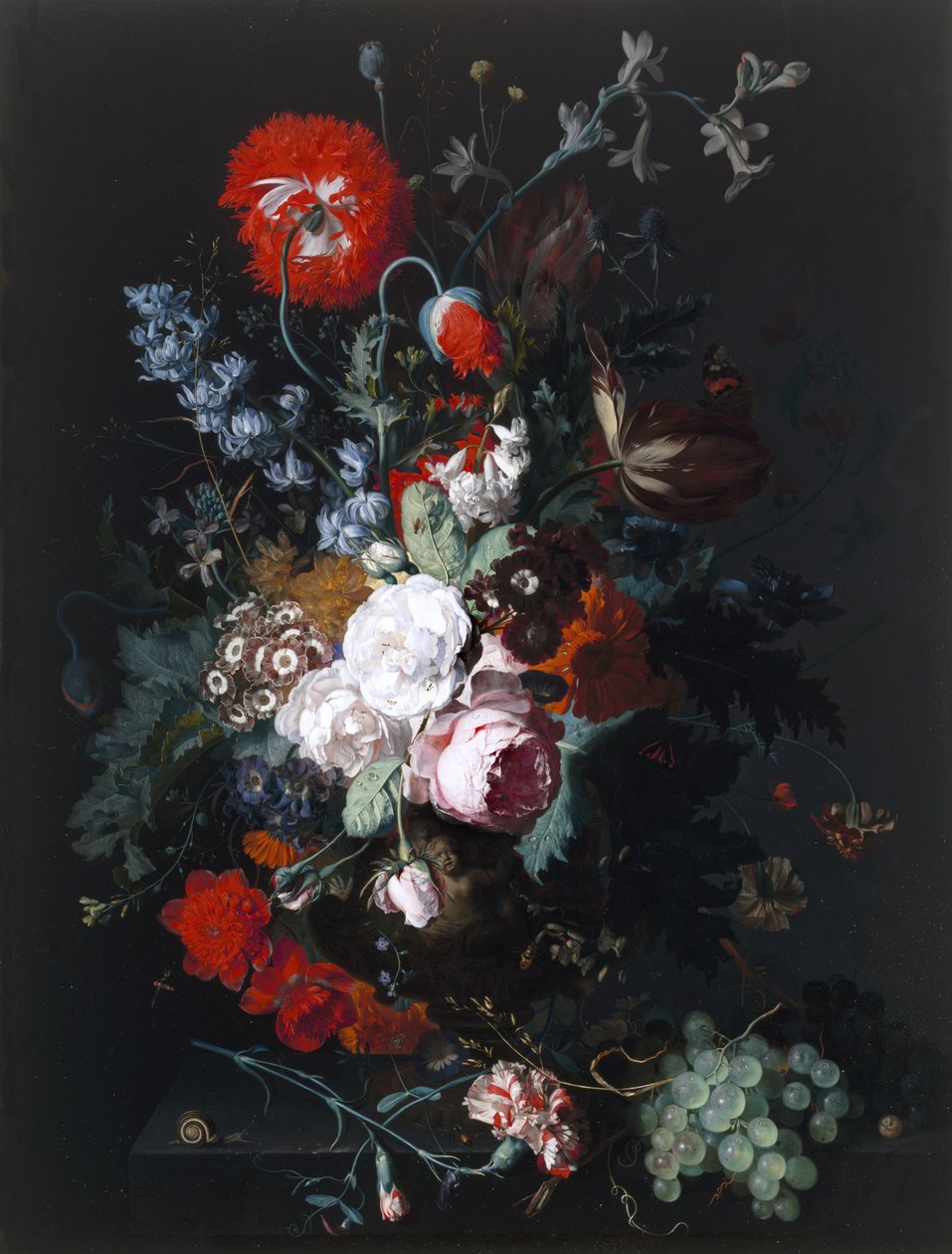 Bodegón de flores y frutas, c.1715 de Jan van Huysum
