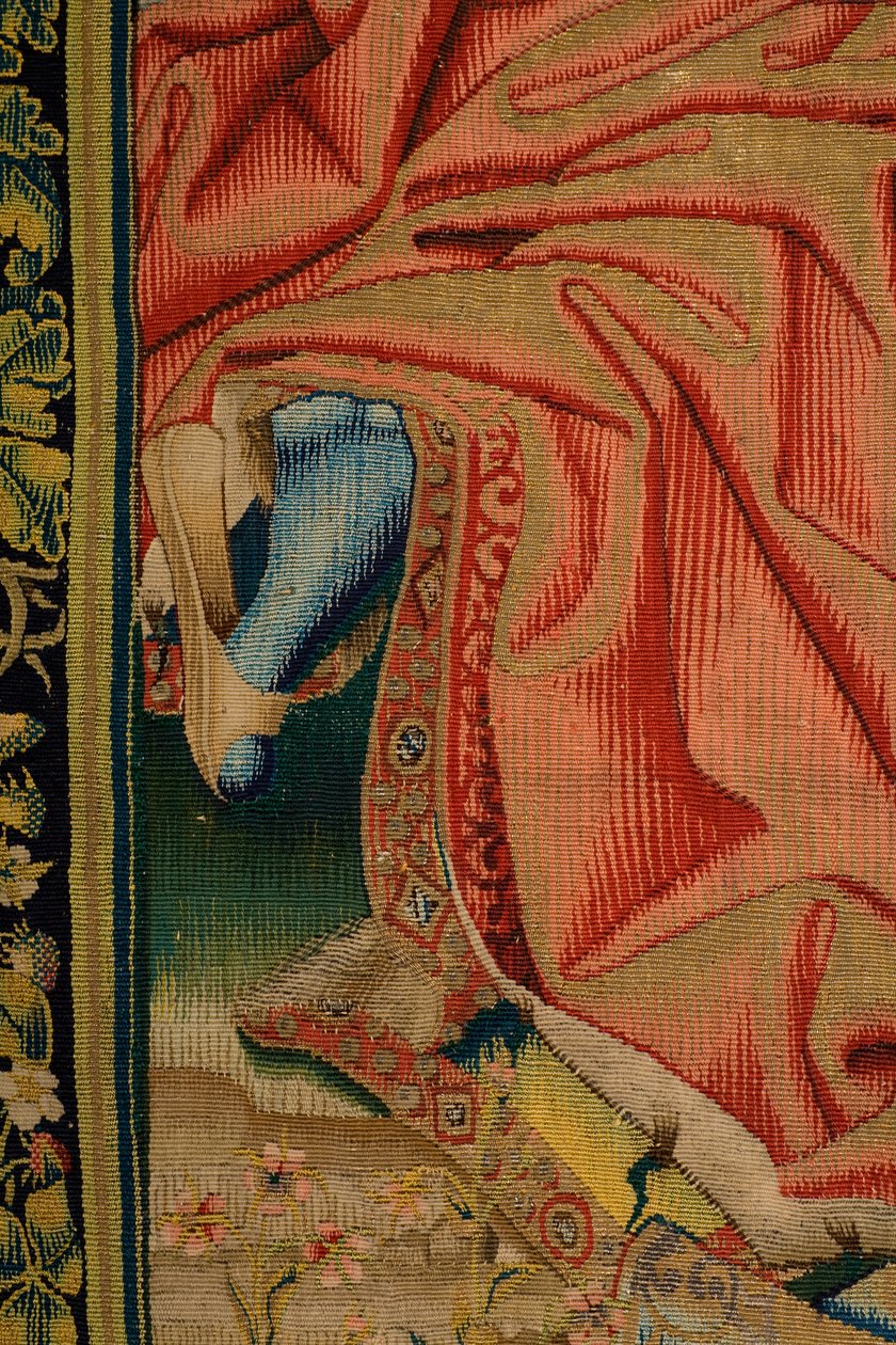 Tapiz flamenco. Patrimonio Nacional (Despedida de Cristo/Despedida de Cristo/Cristo se despide de su madre). serie: El Dosel de Carlos V/El Paraíso de Carlos V. de Jan van II Coninxloo