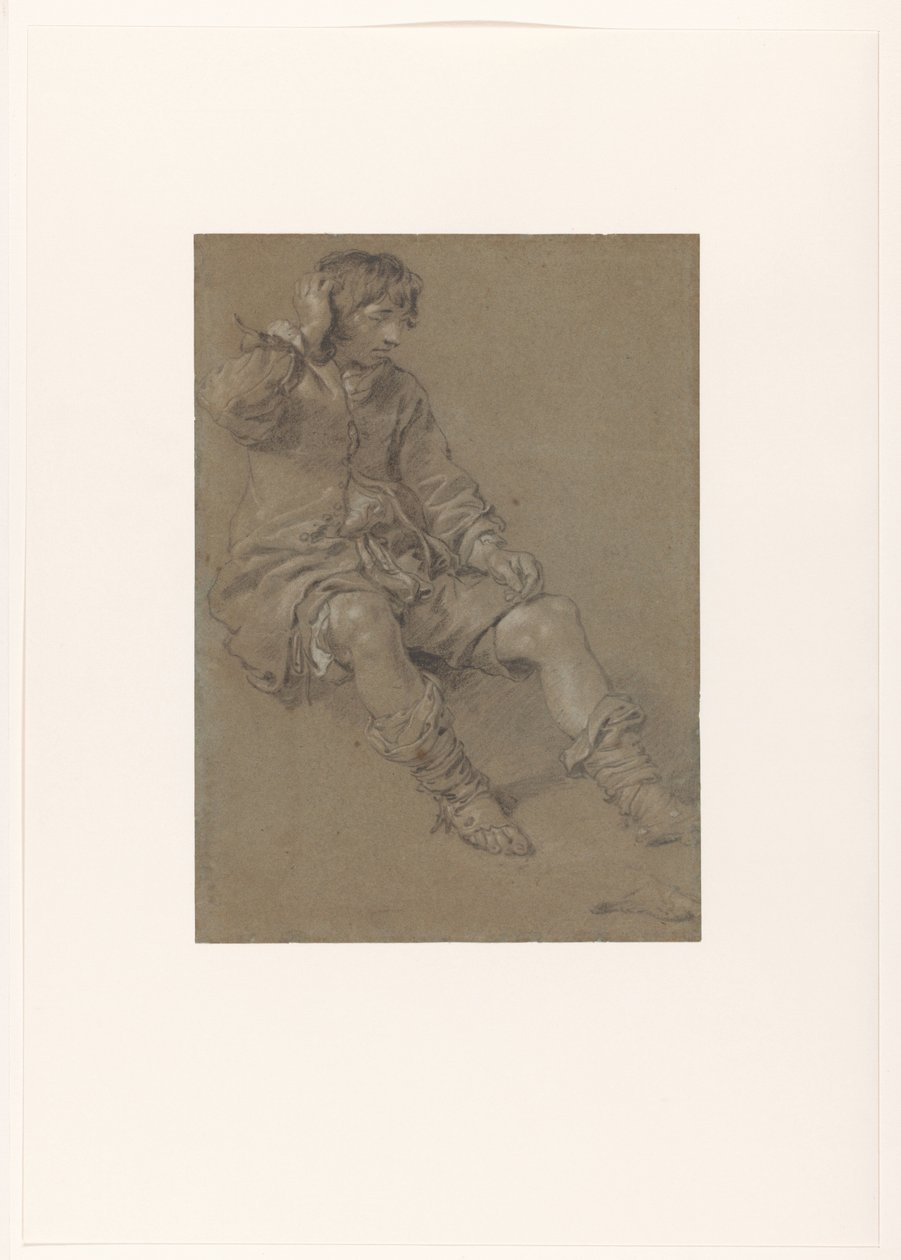 Niño sentado de Jan van  Noordt