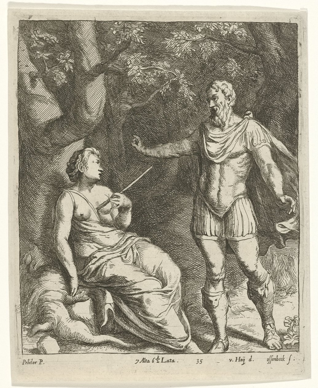 Céfalo en Procris de Jan van Ossenbeeck
