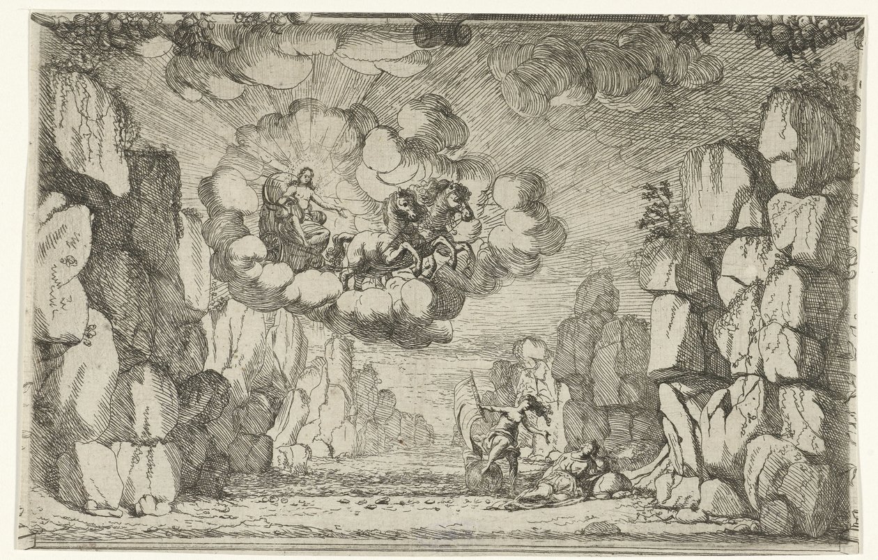 La aparición de Apolo Diseño de escenografía (título de la serie) de Jan van Ossenbeeck