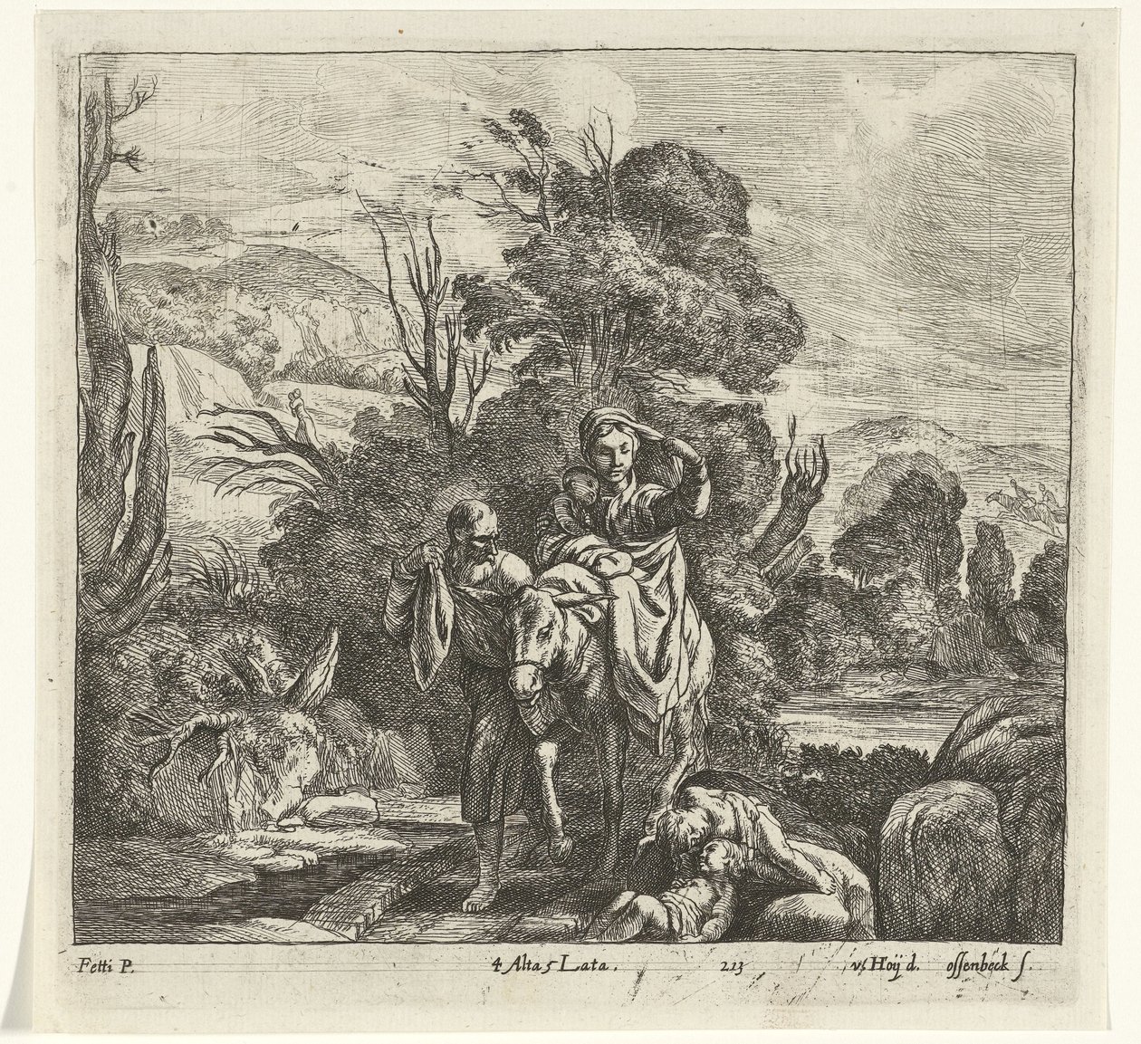 Vuelo a Egipto de Jan van Ossenbeeck