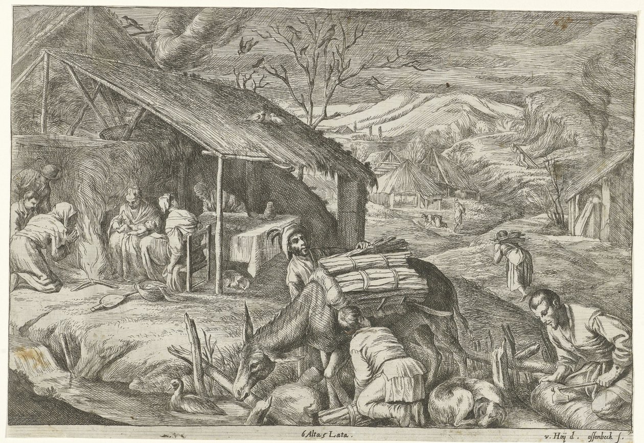 Invierno Las cuatro estaciones (título de la serie) de Jan van Ossenbeeck
