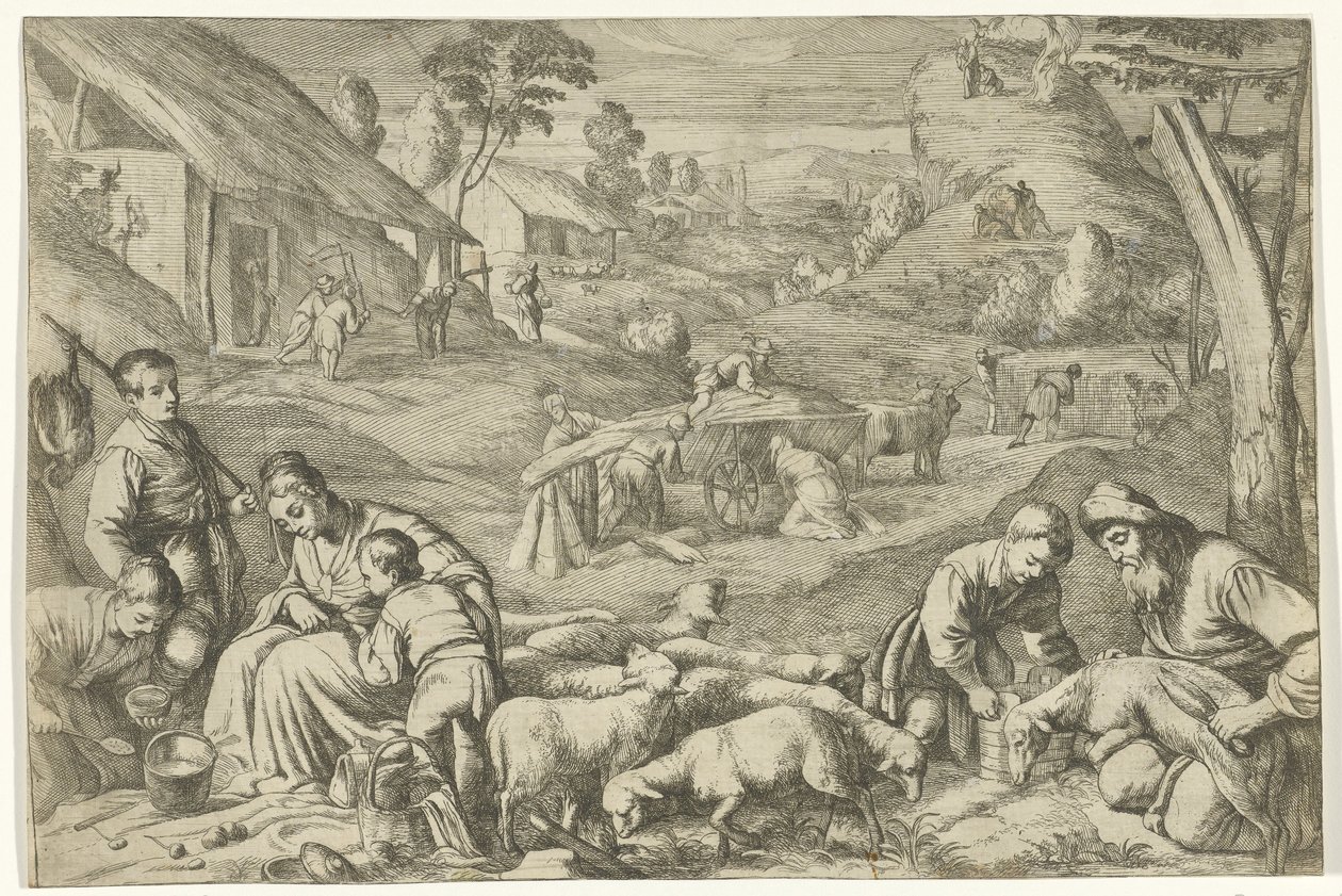 El verano Las cuatro estaciones (título de la serie) de Jan van Ossenbeeck