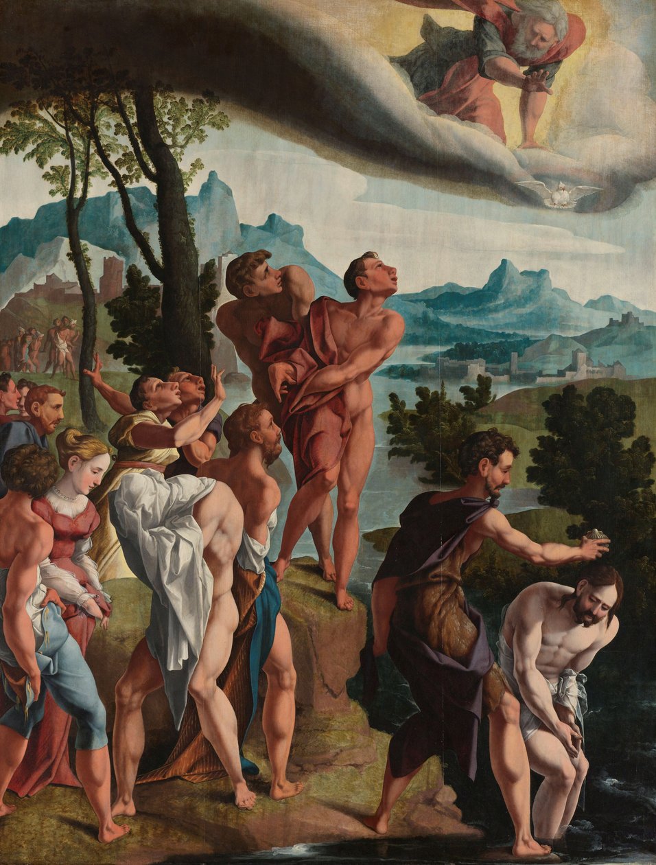 El Bautismo de Cristo de Jan van Scorel