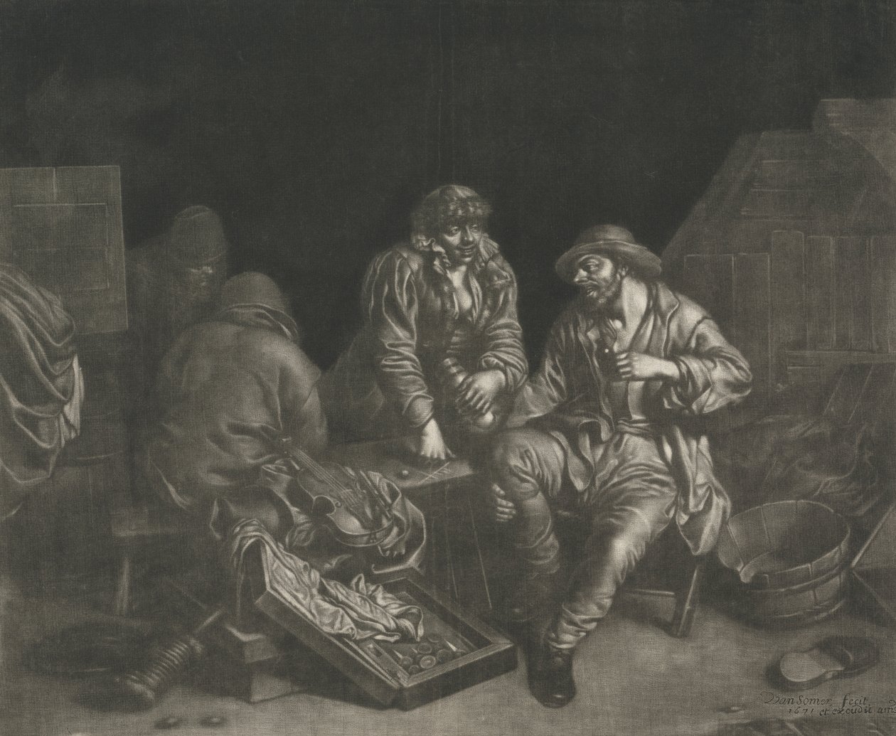 Jugadores Tric-trac de Jan van Somer