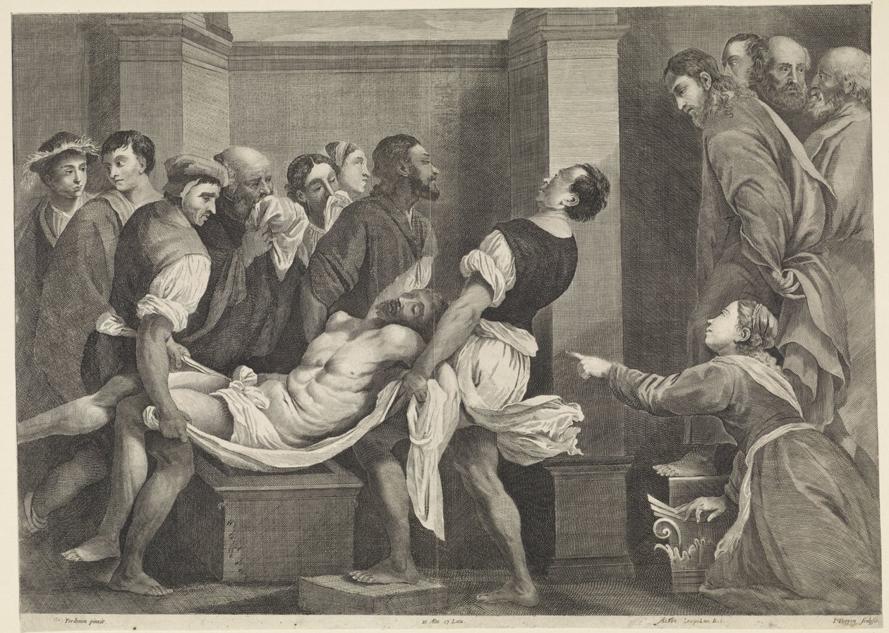 Despertar van Lazarus Teatro pictórico (título de la serie) de Jan van Troyen