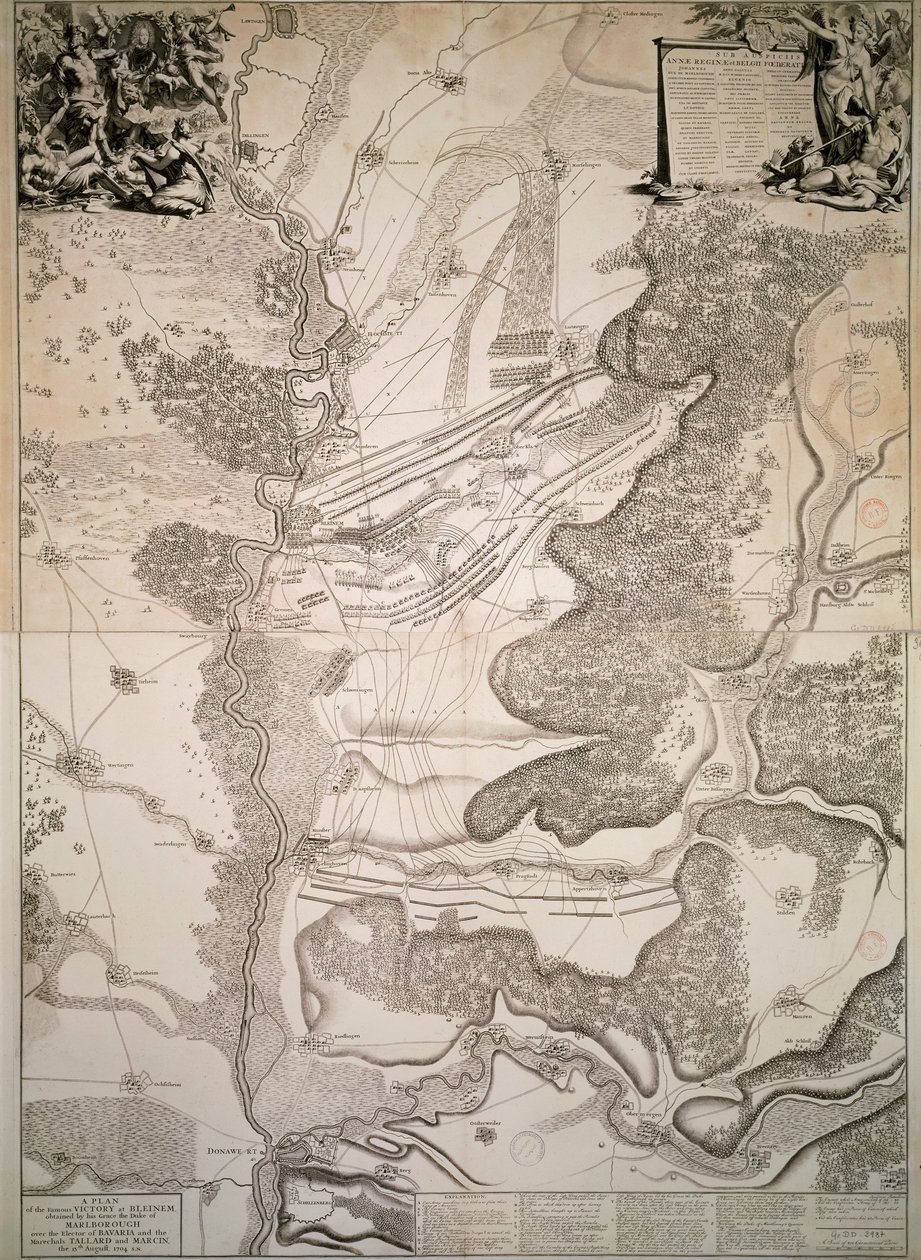 La batalla de Blindheim el 13 de agosto de Jan van Vianen