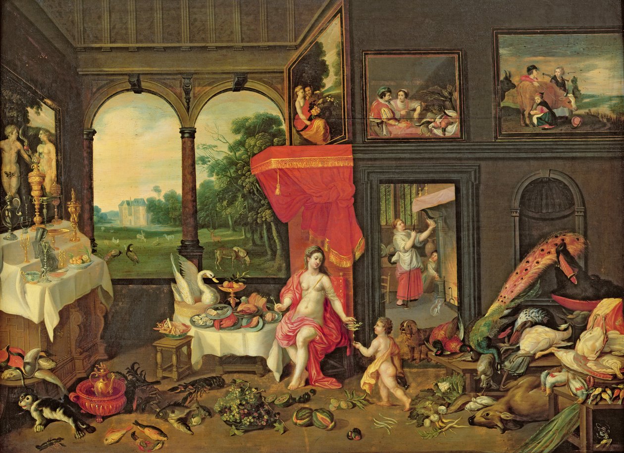 Alegoría del gusto de Jan van and Balen, Hendrik van Kessel