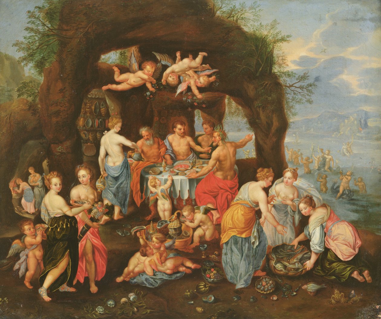 El festín de los dioses de Jan van and Balen, Hendrik van Kessel